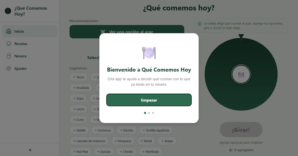 ¿Qué Comemos Hoy?